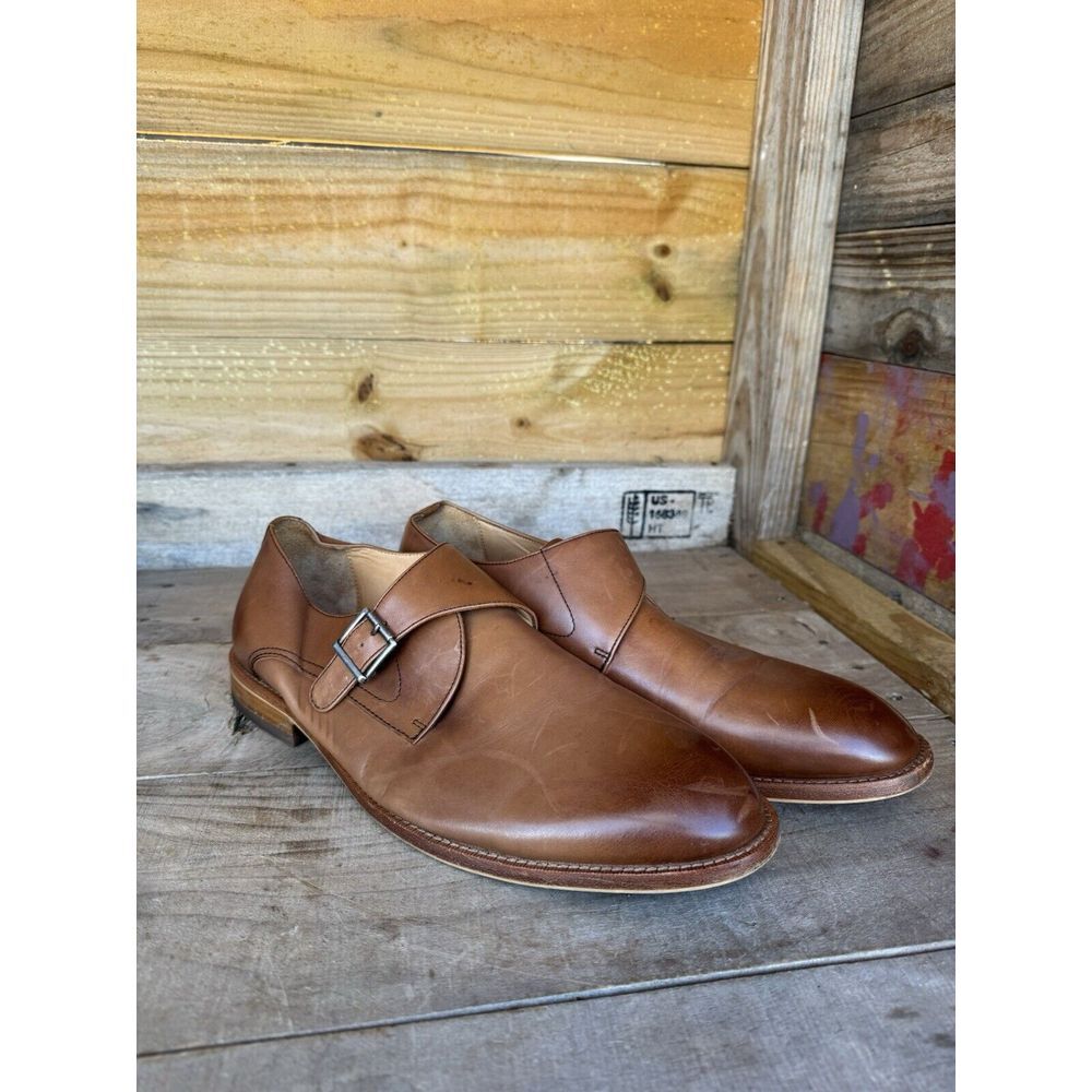 Warfield & Grand  single buckle Trevor 83907 Monk‎ Strap Slip-On size 10.5
